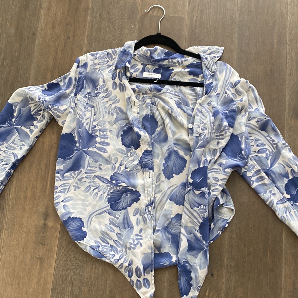 Equipment silk blouse sz xs